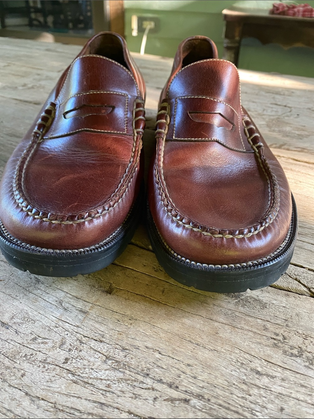 Men’s vintage Cole Haan Country leather loafers. Size 10 - Picture 3 of 8
